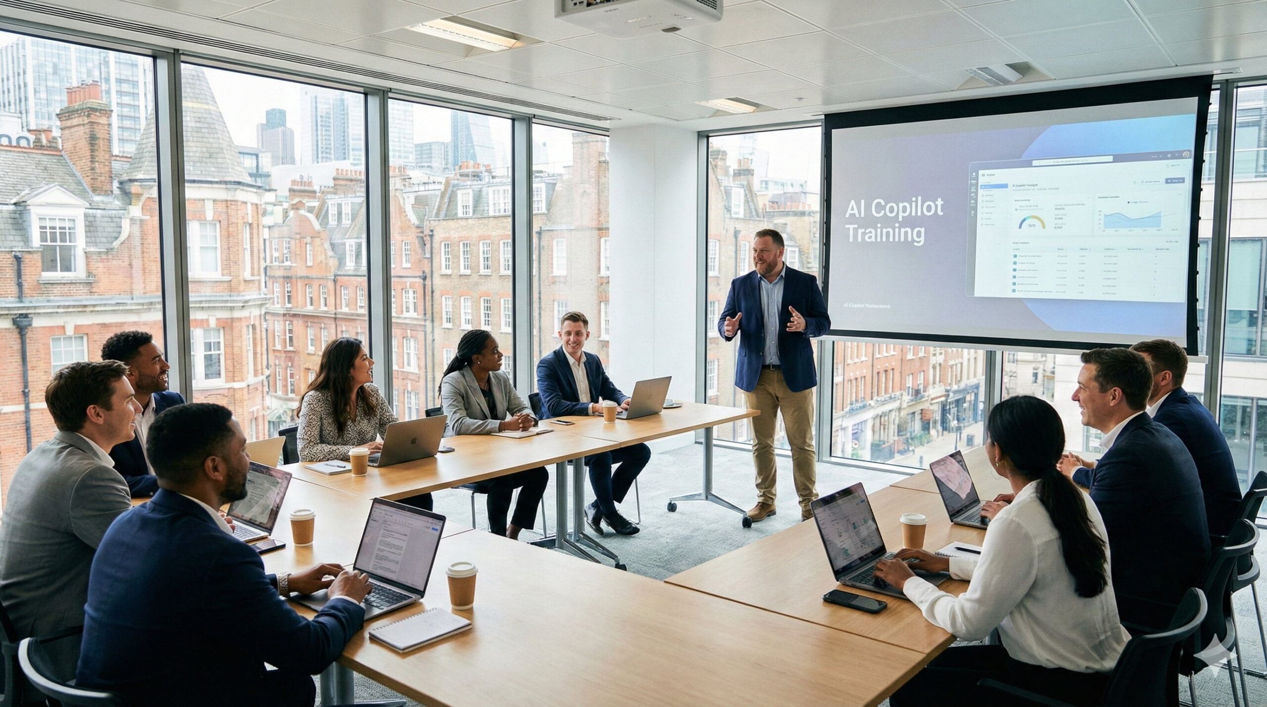 E-learning on laptop