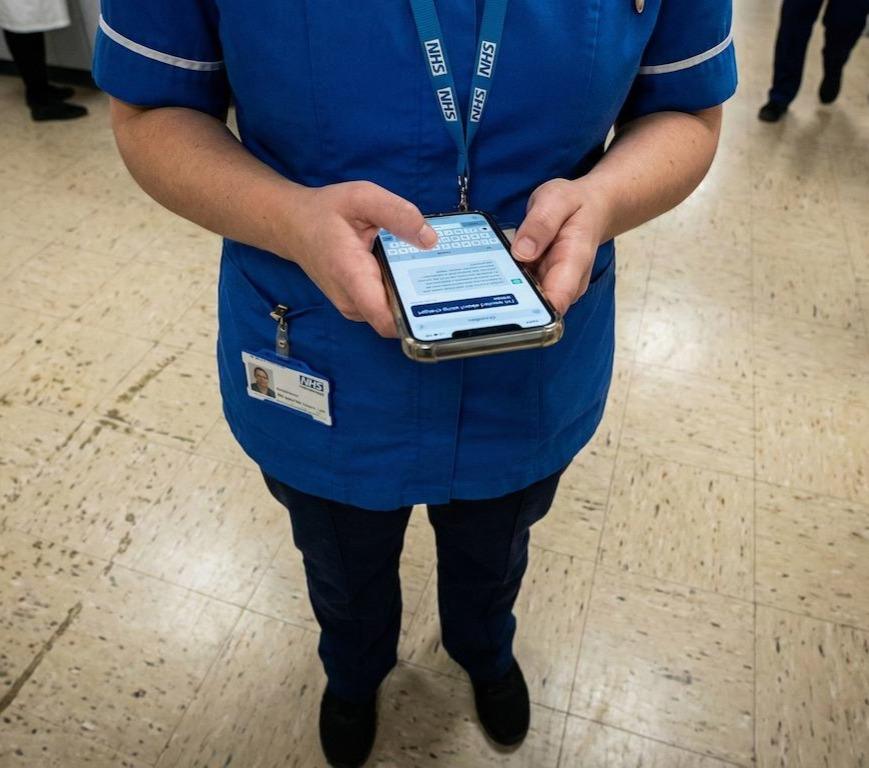 NHS staff member using AI on a personal device outside governance boundaries